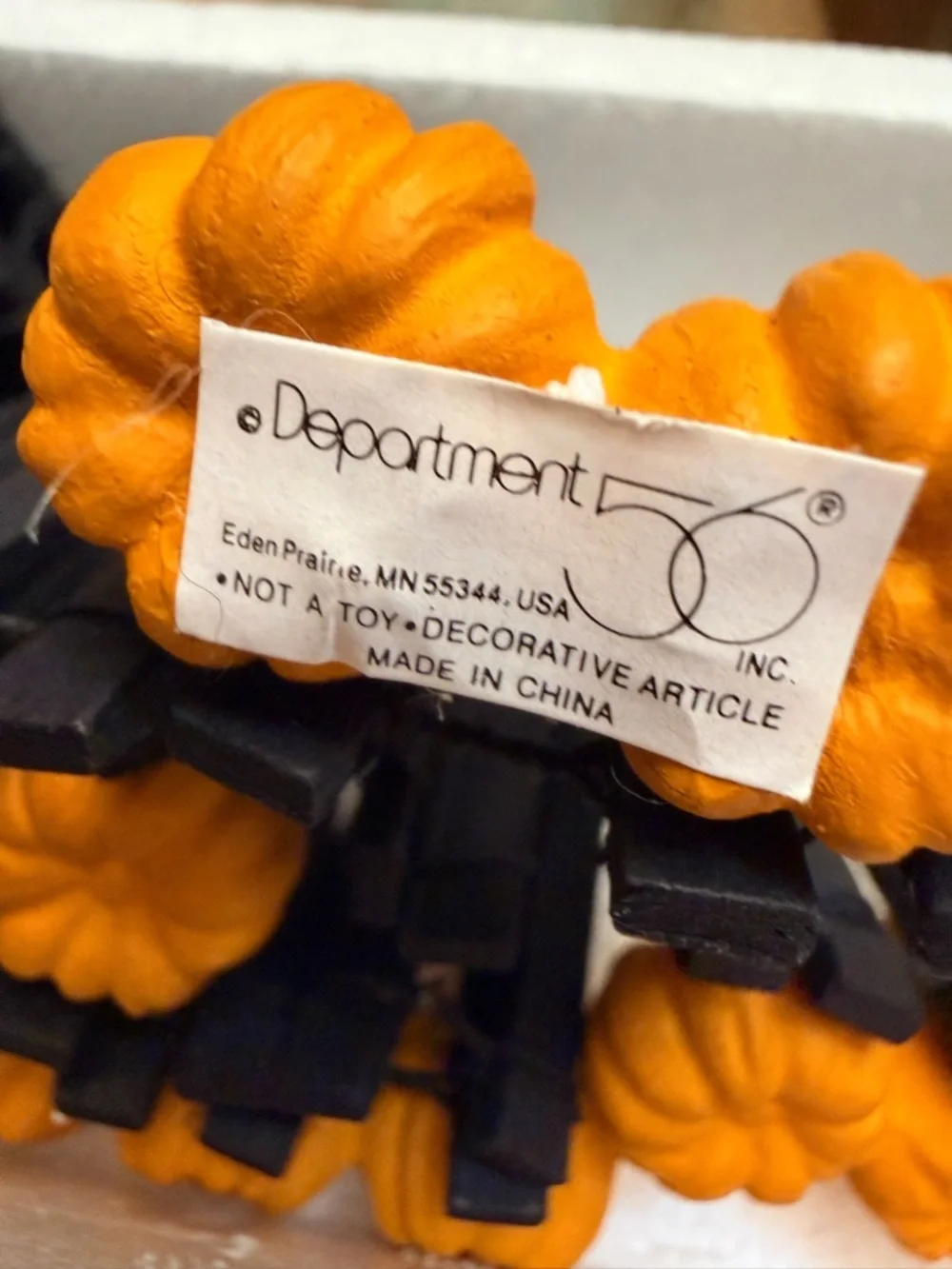 Dept 56 Village Halloween Fence Jack O lantern lights 1998 retired EUC Lot of 5